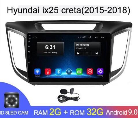 Магнитола Android 1G-16G Hyundai ix25 35 Creta Магнитола Android 1G-16G Hyundai ix25 35 Creta