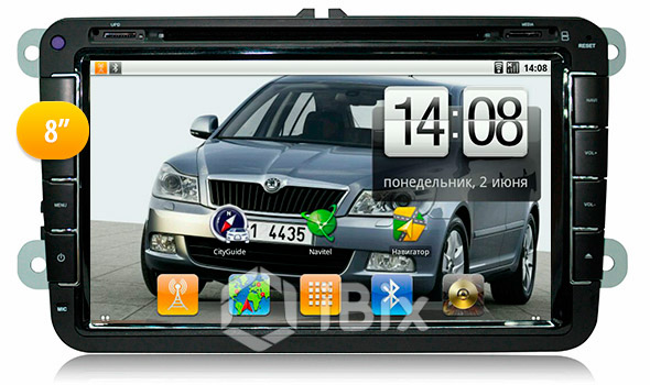 Магнитола iBix Skoda Octavia A5 Магнитола iBix Skoda Octavia A5