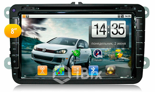 Магнитола iBix VW Golf V, VI, Plus Магнитола iBix VW Golf V, VI, Plus